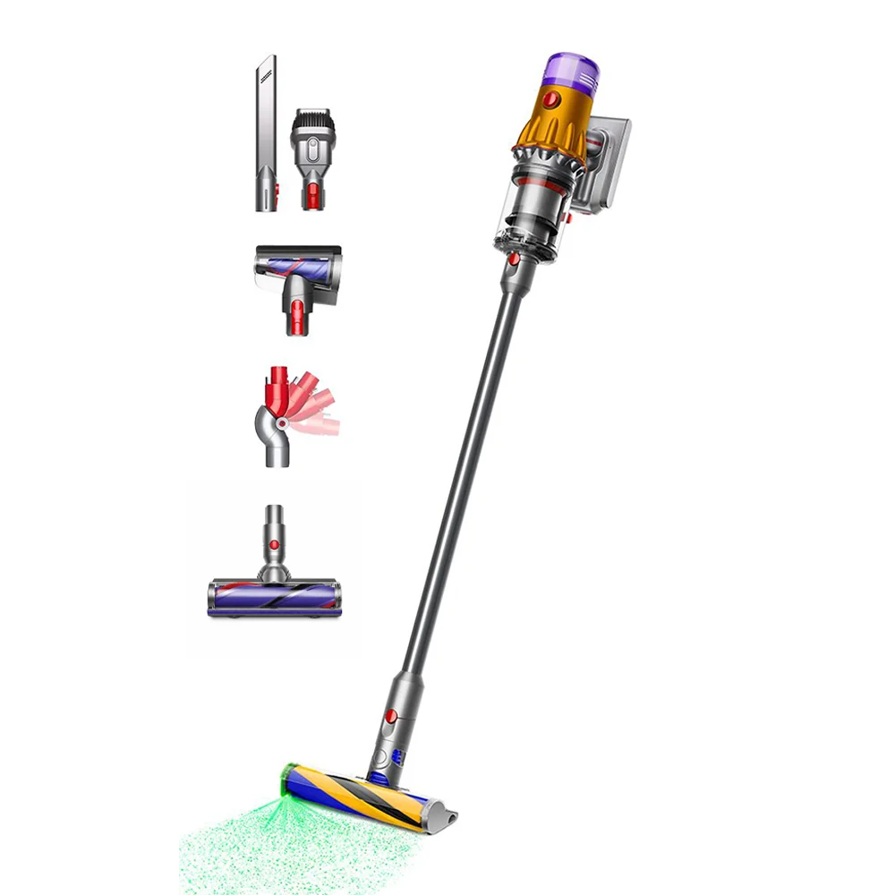 Dyson V12 Detect Slim Absolute Cordless Vacuum Cleaner 0.35L 545W - Yellow/Nickel