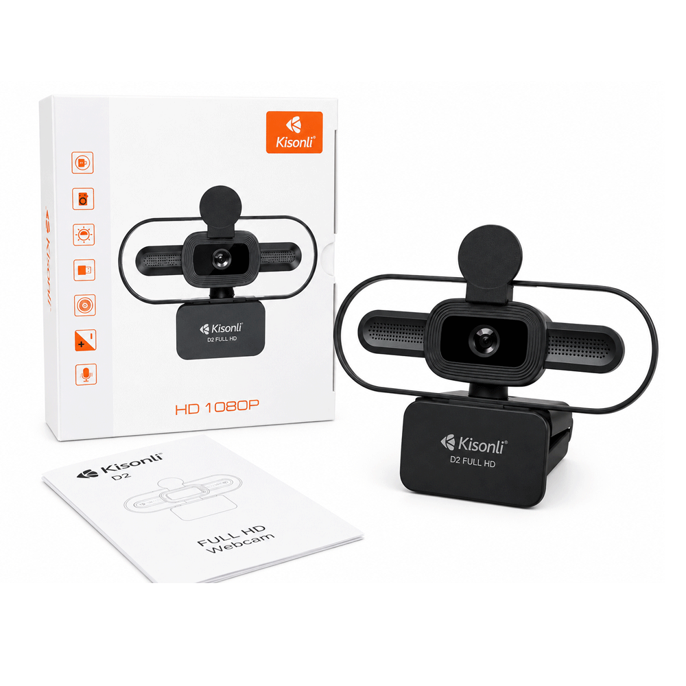 Kisonli D2 FHD 1080P Buckle Webcam
