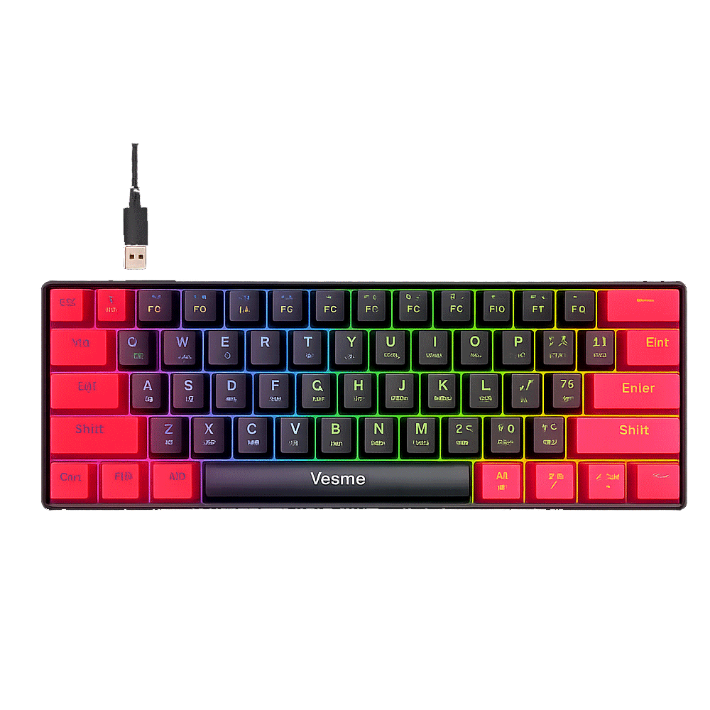 Voxme F1 Blue Switch Wired Type-C Mechanical Gaming Keyboard