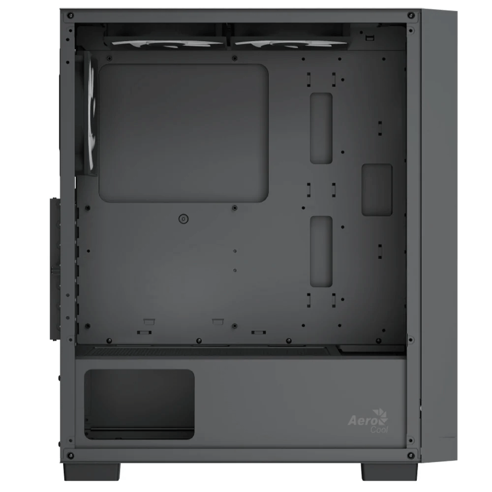 AeroCool B509A Flow ARGB Gaming Mid Tower Case + Lux 80 Plus Bronze 650W Power Supply - Black