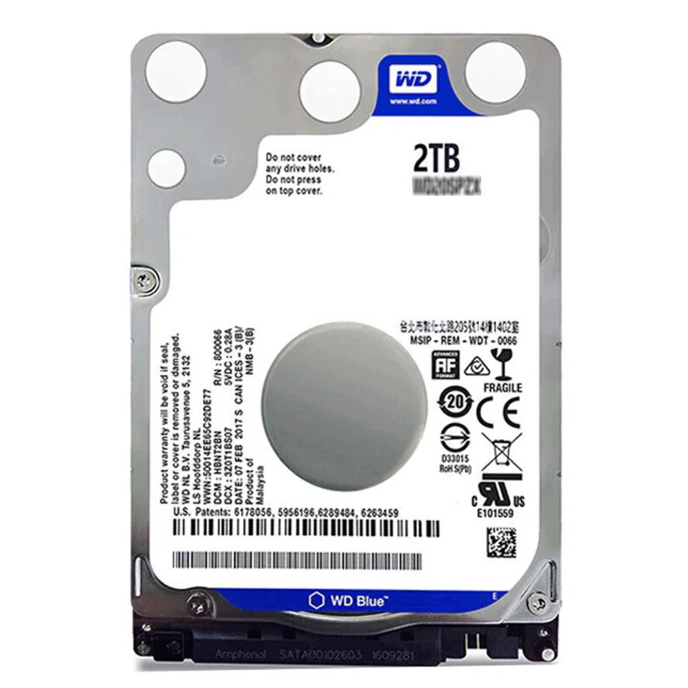 Western Digital Blue 2TB 2.5 Inch Laptop HDD