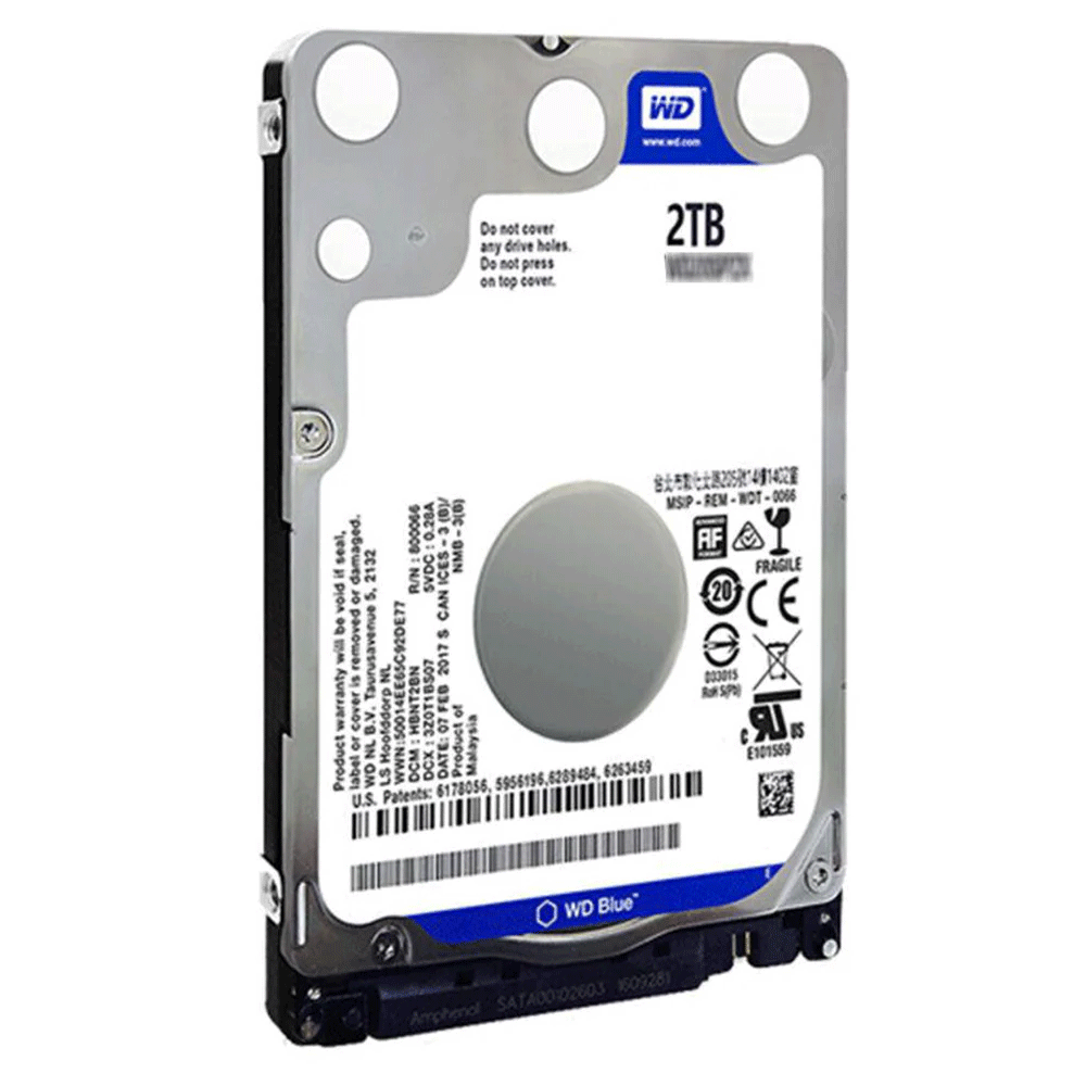 Western Digital Blue 2TB 2.5 Inch Laptop HDD
