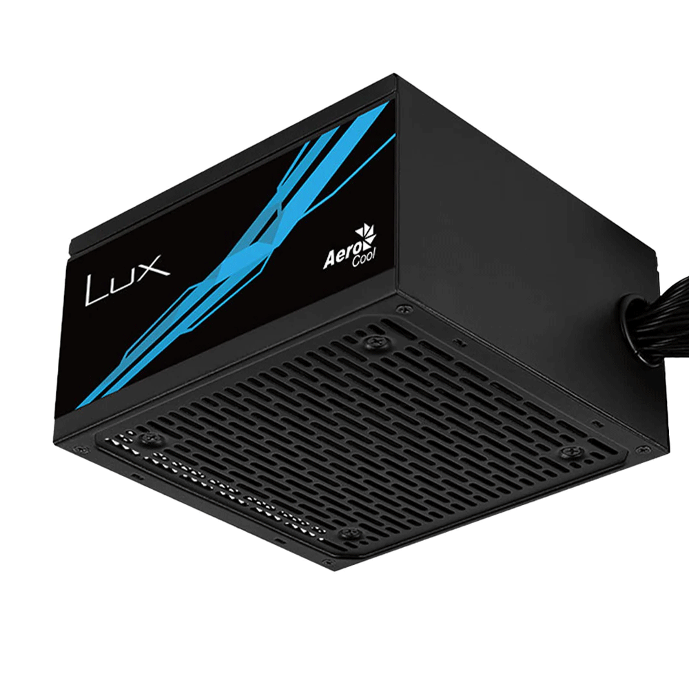 AeroCool B509A Flow ARGB Gaming Mid Tower Case + Lux 80 Plus Bronze 650W Power Supply - Black