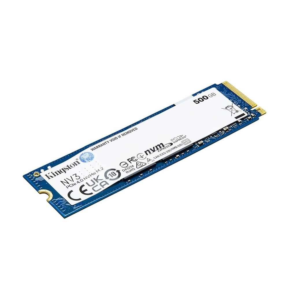 Kingston NV3 500GB PCIe NVMe M.2 SSD