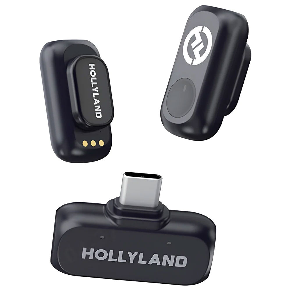 Hollyland Lark A1 Mini Type-C Wireless Lavalier Microphone System - Space Gray