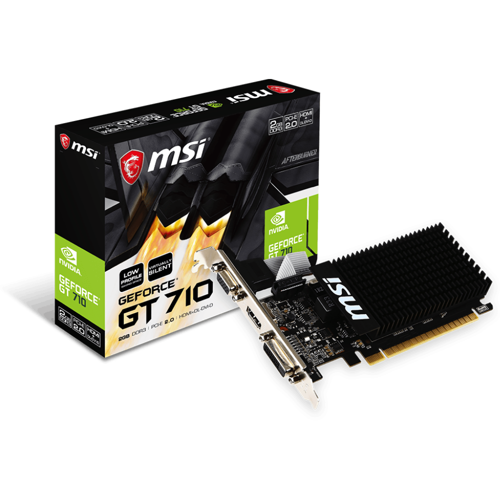 MSI GeForce GT 710 LP 2GB DDR3 Graphics Card