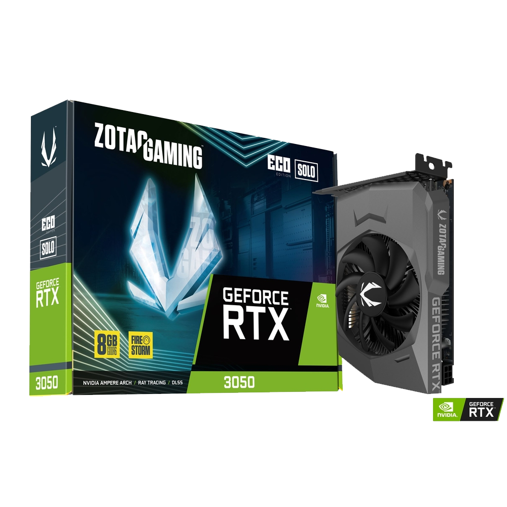 Zotac Gaming GeForce RTX 3050 ECO SOLO 8G DDR6 Graphics Card
