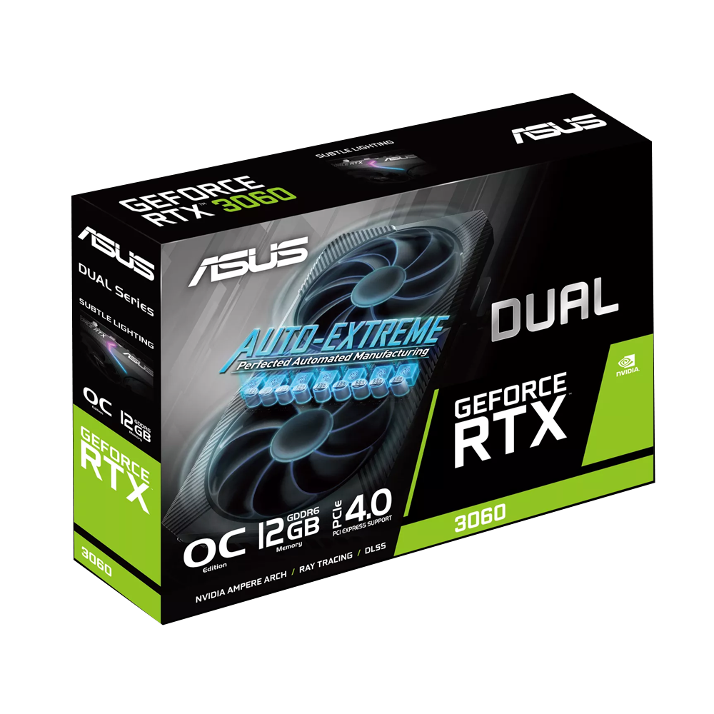 Asus Dual GeForce RTX 3060 OC 12GB DDR6 Graphics Card