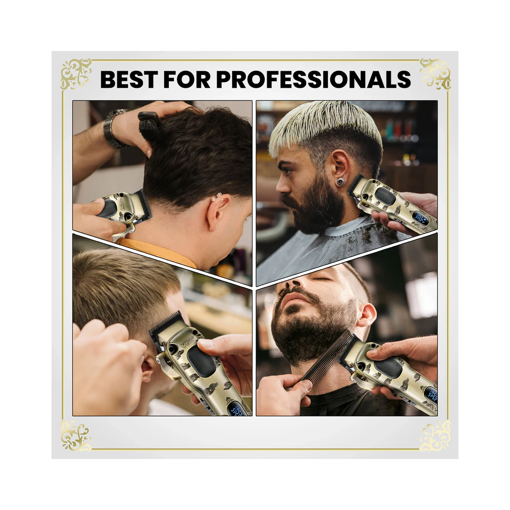 VGR V-027 Professional Hair Clipper - Gold