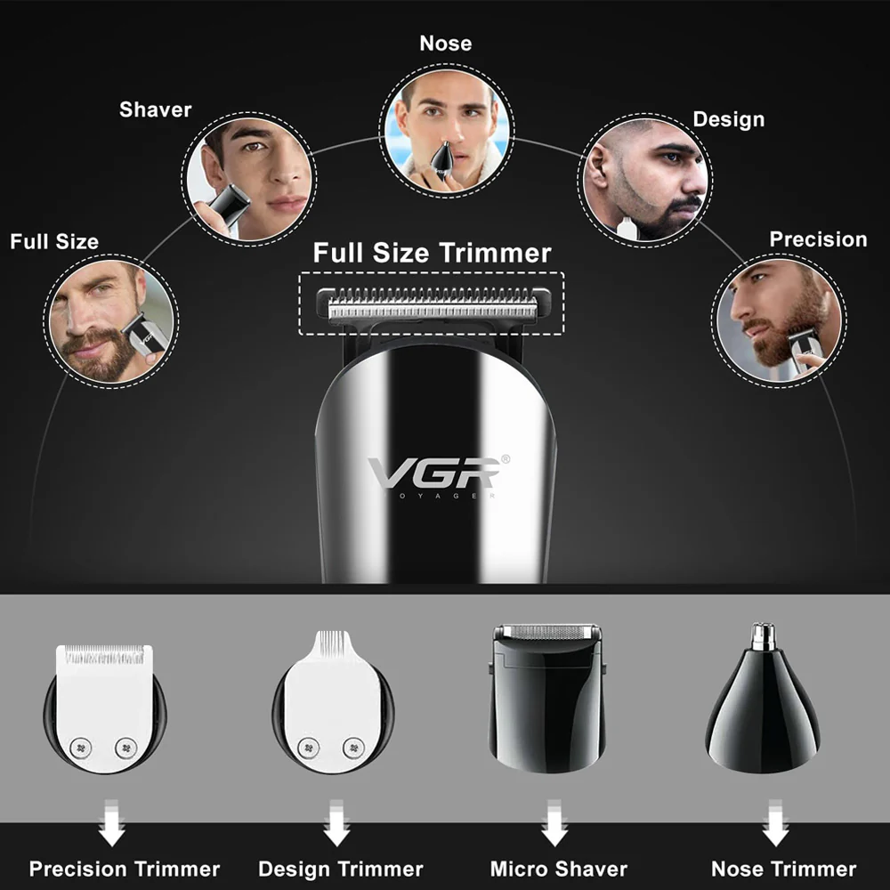 VGR V-107 11-in-1 Professional Grooming Kit