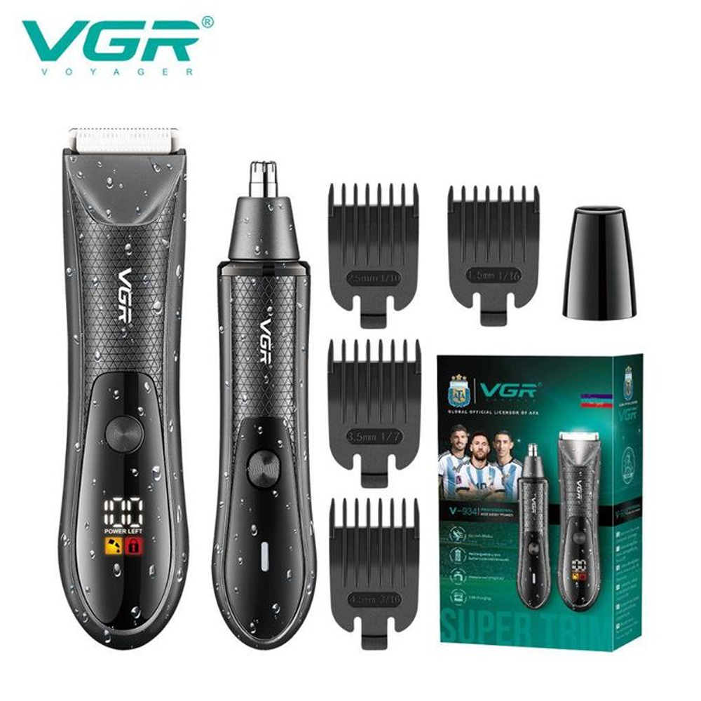 VGR V-934 Professional Nose and Body Trimmer - Black
