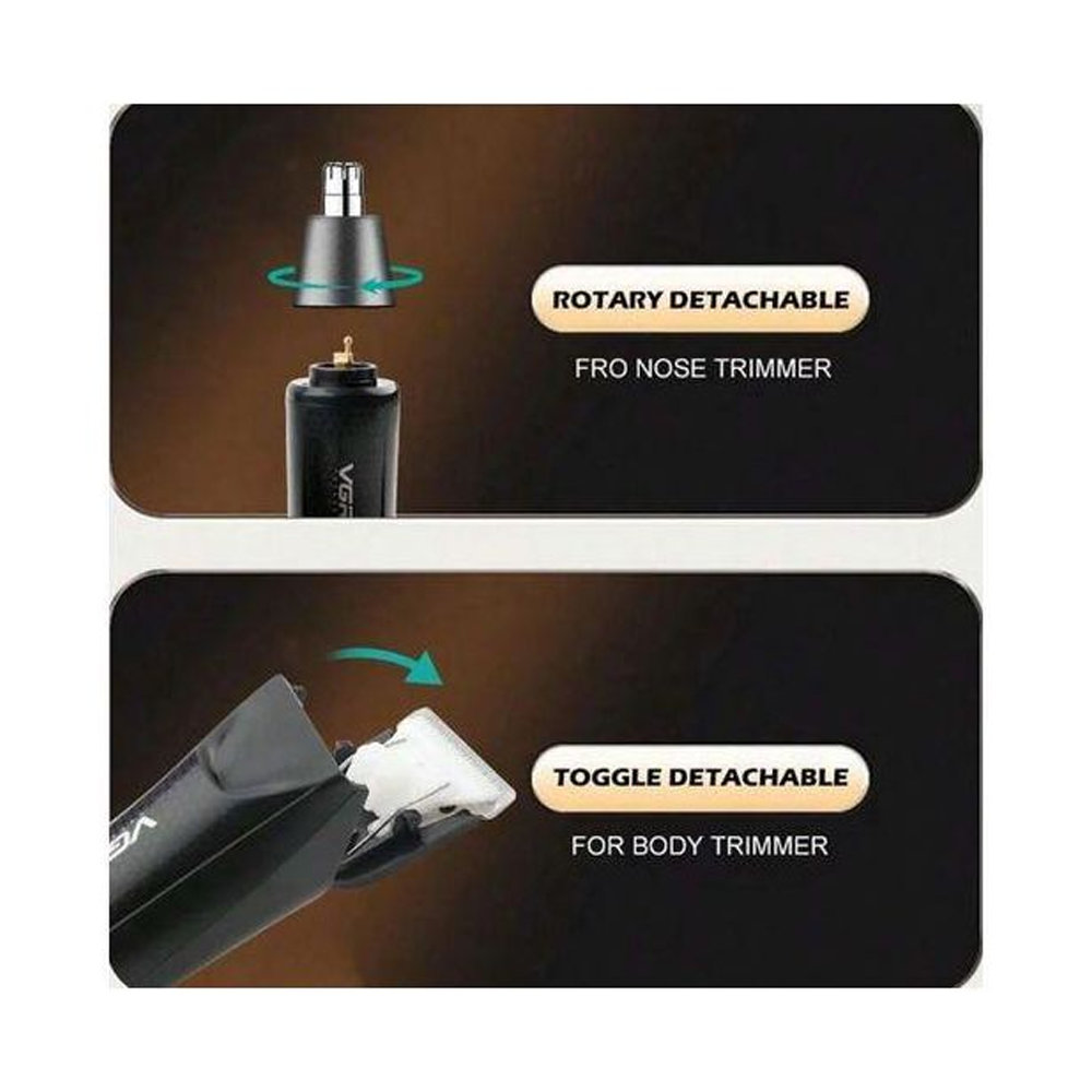 VGR V-934 Professional Nose and Body Trimmer - Black