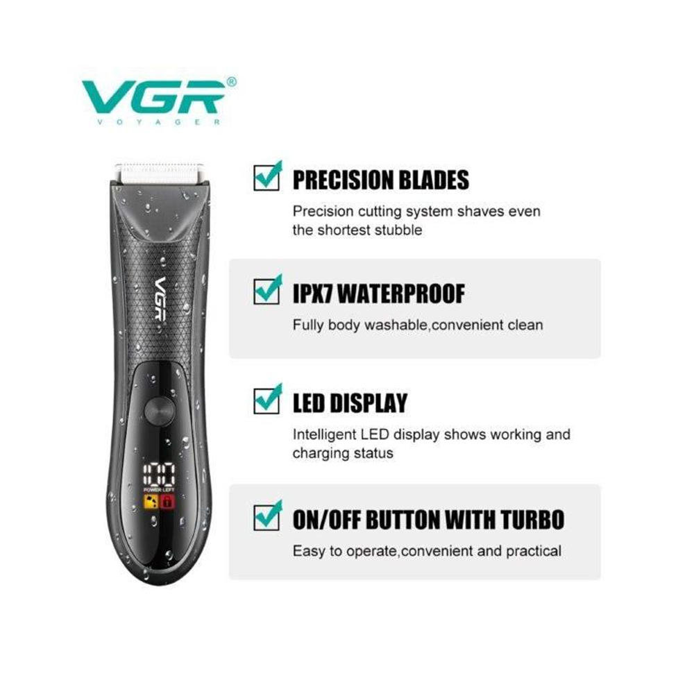 VGR V-934 Professional Nose and Body Trimmer - Black