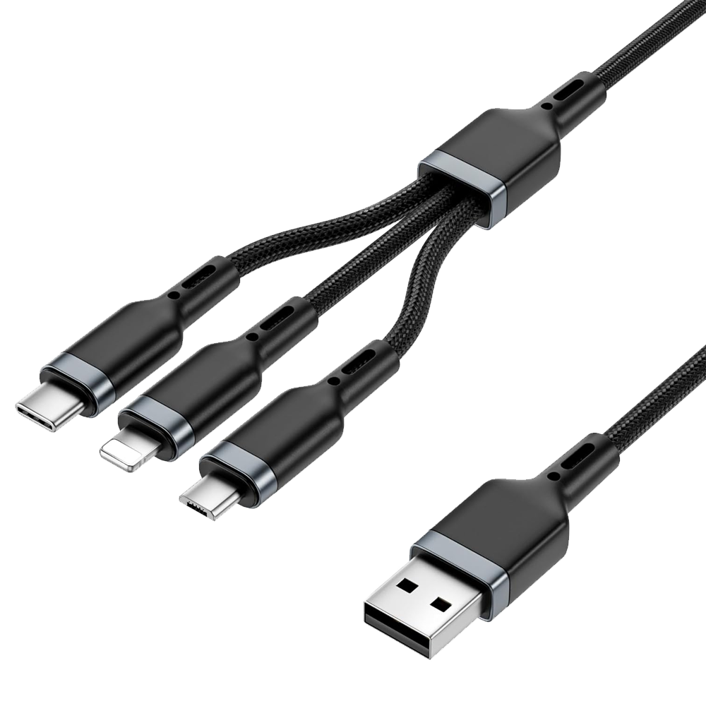 WIWU PT05 Platinum Cable Multi (Lightning - Type-C - Micro USB)) 1.20m
