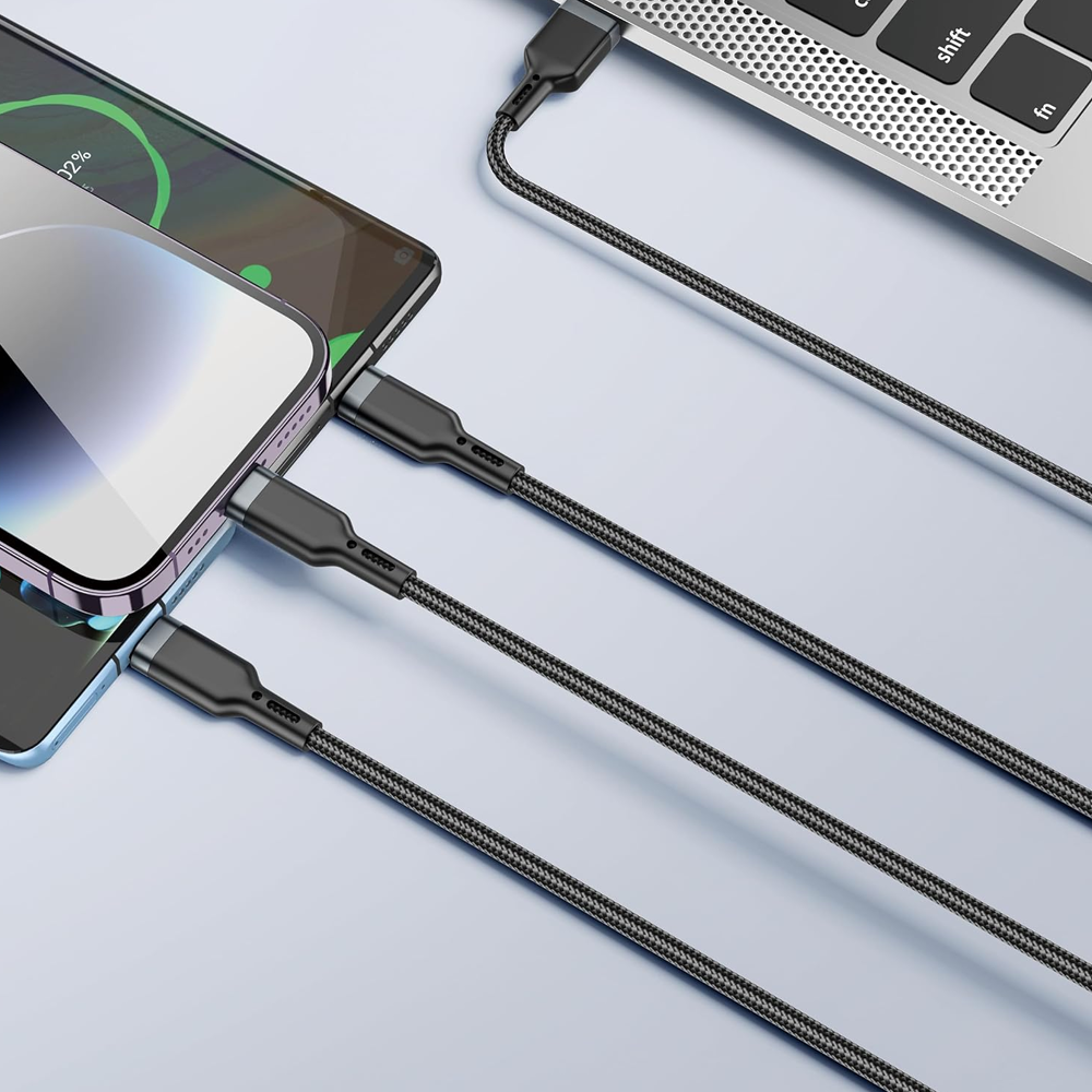 WIWU PT05 Platinum Cable Multi (Lightning - Type-C - Micro USB)) 1.20m