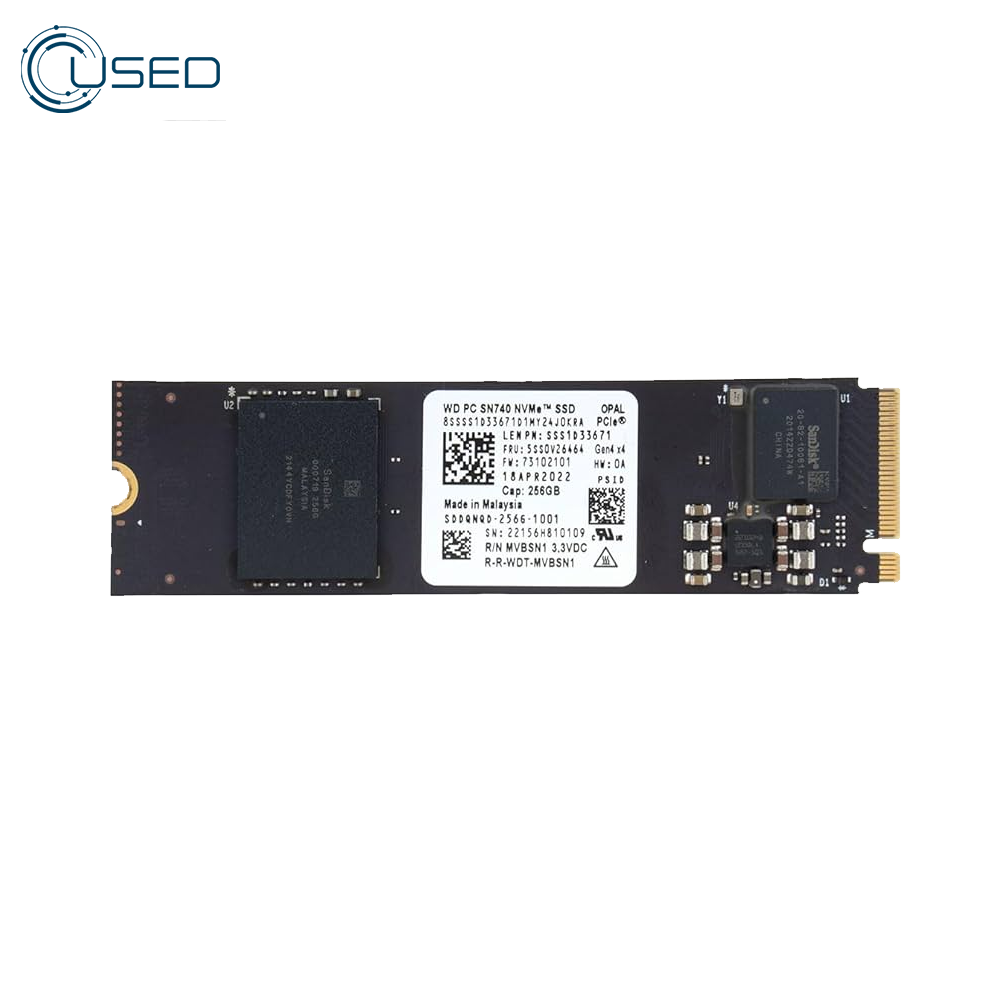 Western Digital 256GB NVMe M.2 SSD 2280 (Original Used)