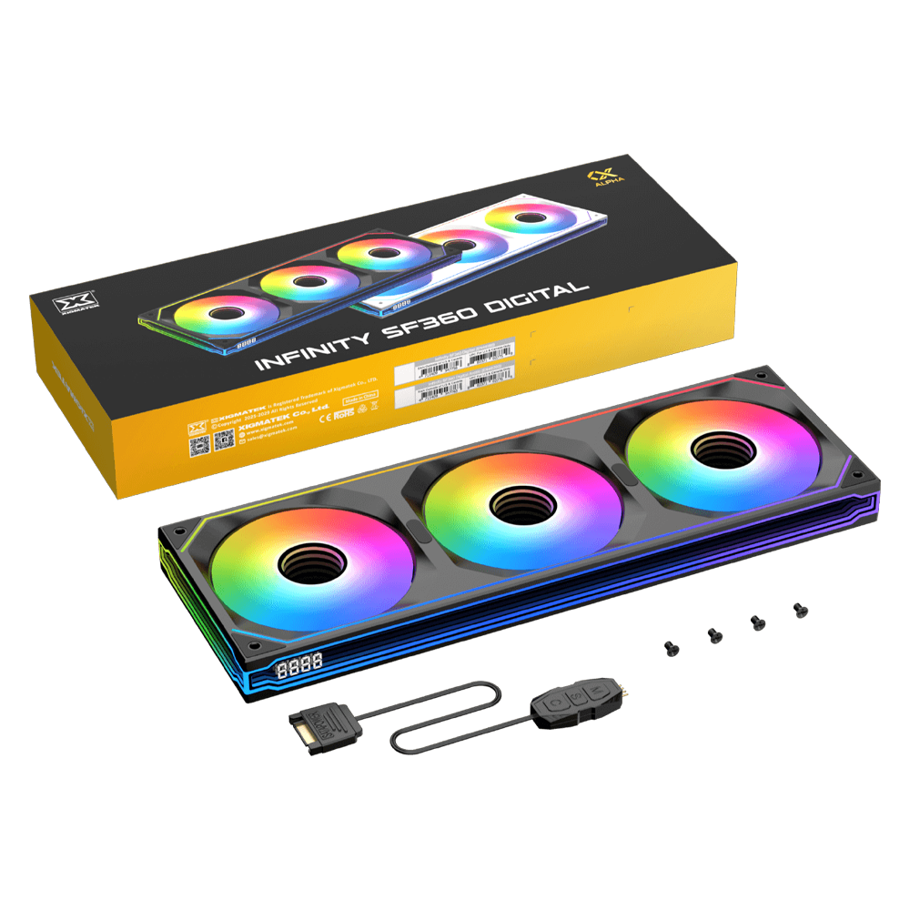 Xigmatek Infinity SF360 Digital ARGB Triple Case Fan