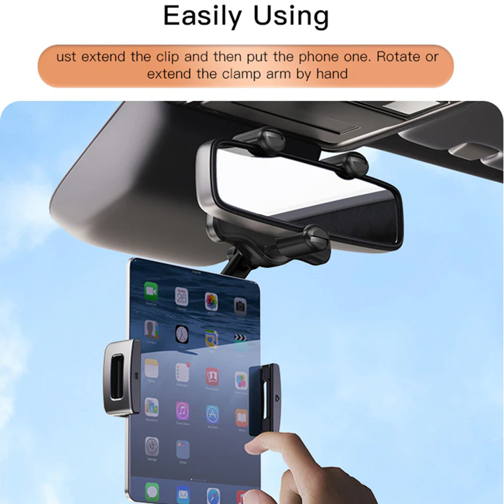 Yesido C196 Rearview Mirror Car Mobile Holder