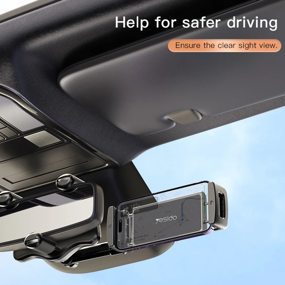 Yesido C196 Rearview Mirror Car Mobile Holder