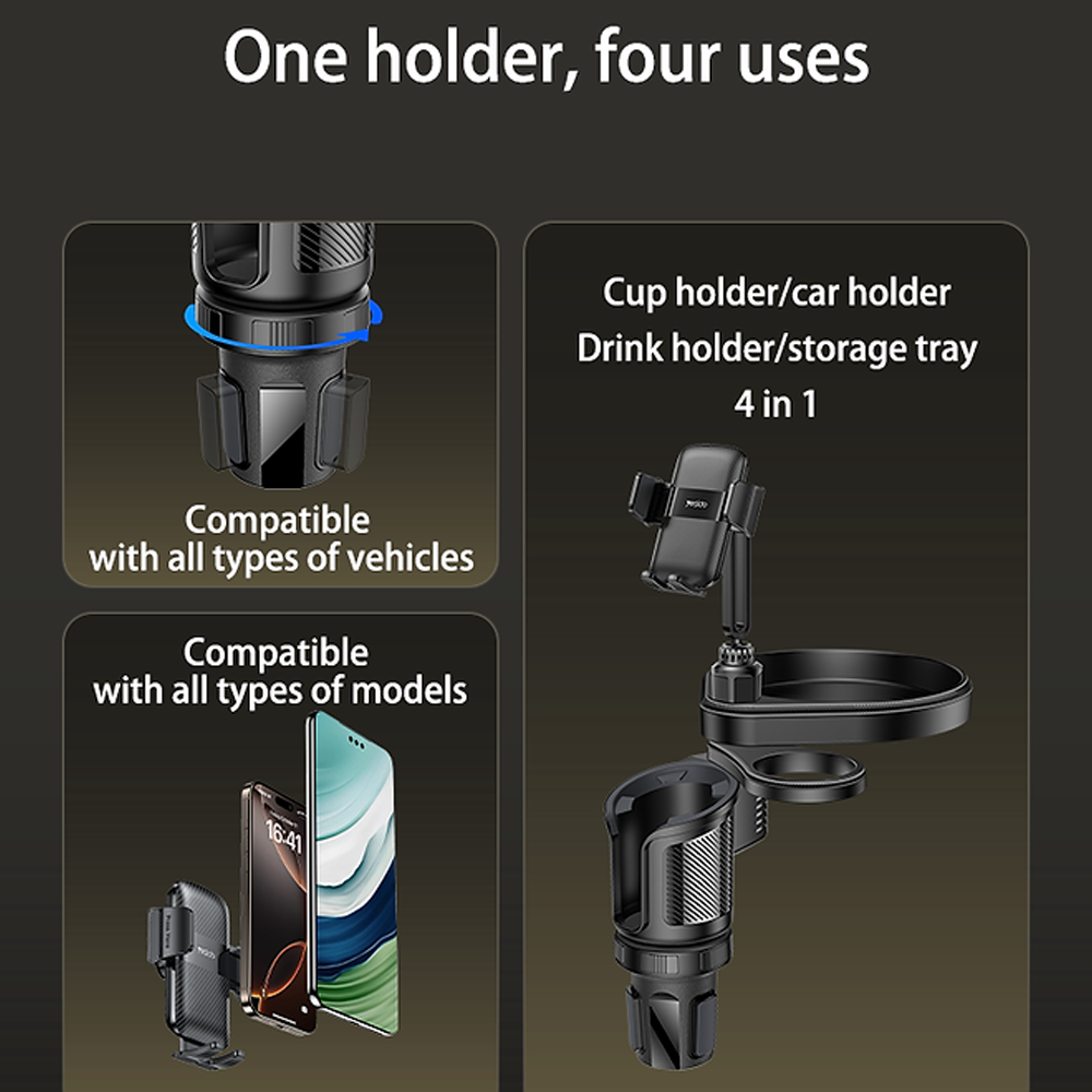 Yesido C274 4-In-1 Cup Car Phone Holder