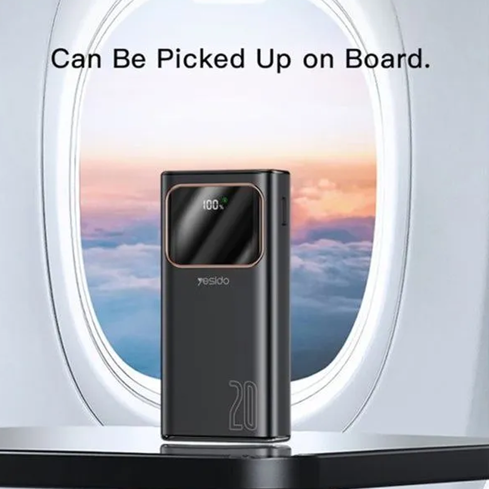 Yesido YP30 Power Bank 20000mAh 22.5W - Black