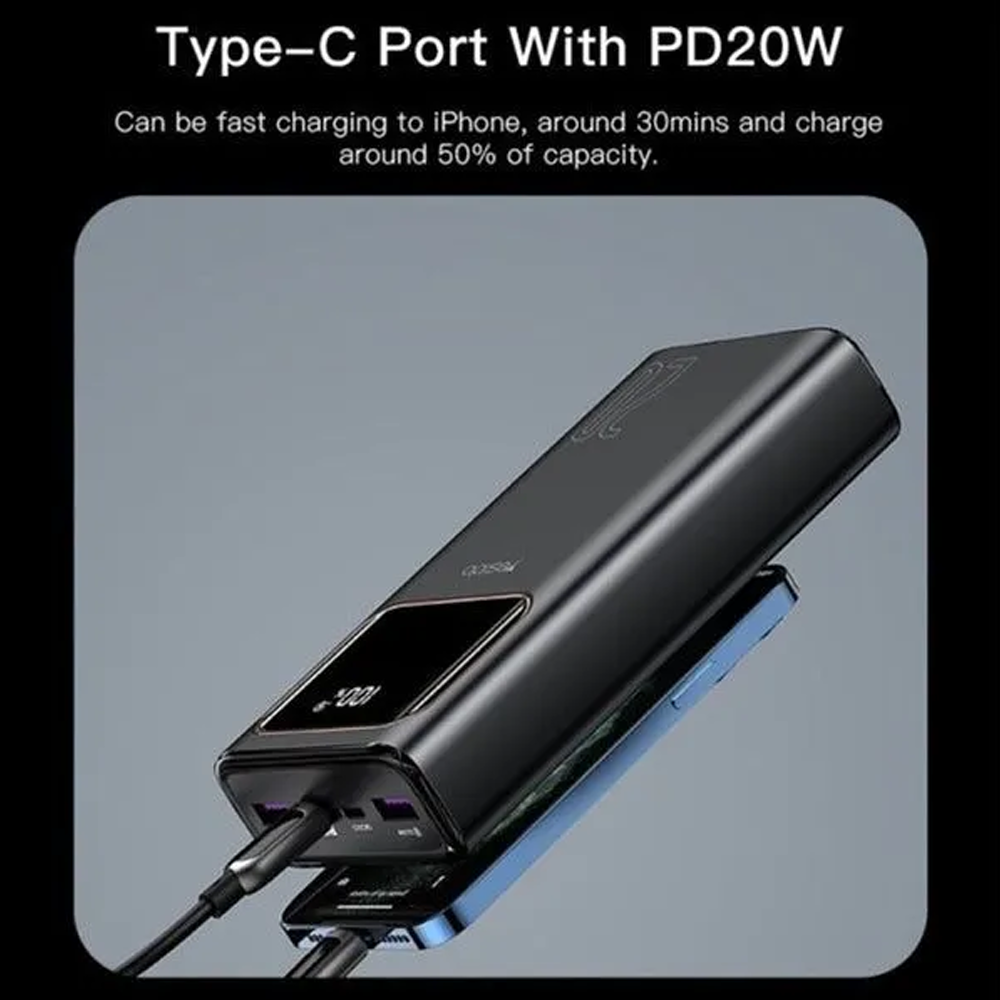 Yesido YP30 Power Bank 20000mAh 22.5W - Black