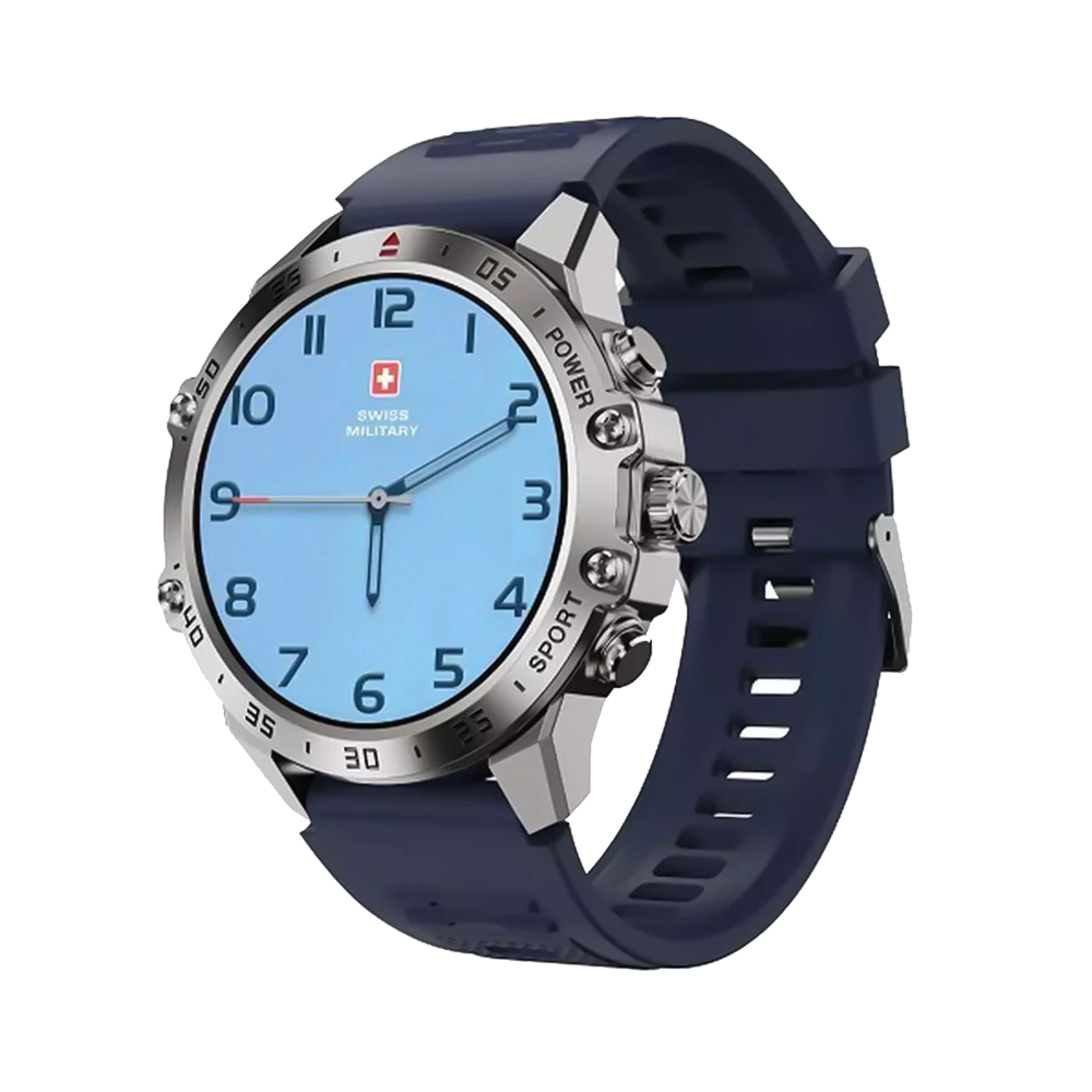 Swiss Military DOM 5 Smart Watch - Silicone Strap Blue