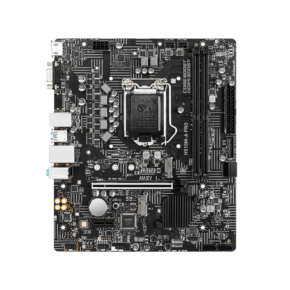 MSI H510M-A PRO Intel Motherboard + Intel Core i5-11400F Processor LGA 1200