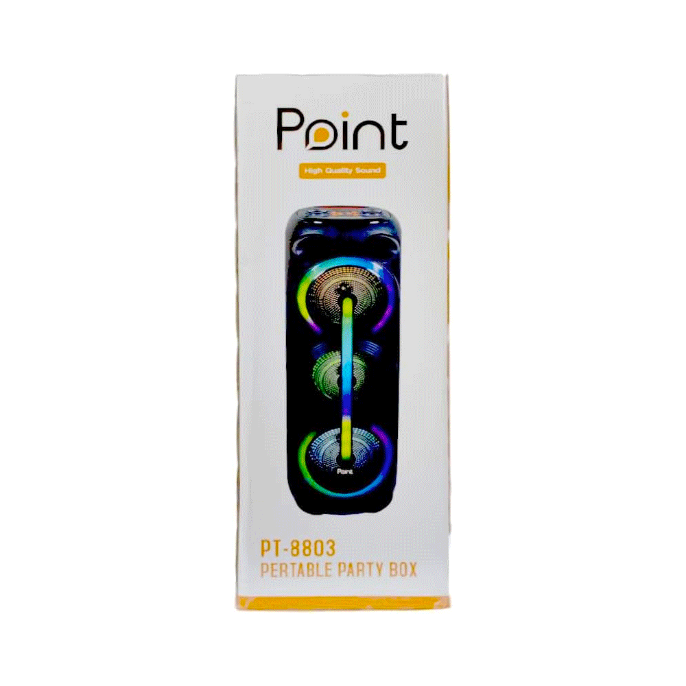 Point PT-8803 8-Inchx2 Portable Party Speaker