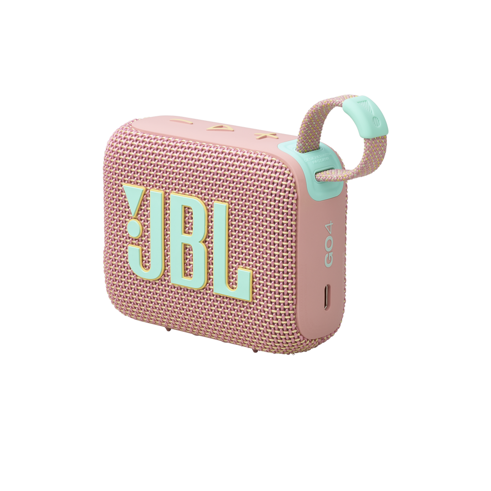 JBL Go 4 Portable Waterproof Bluetooth Speaker - Pink