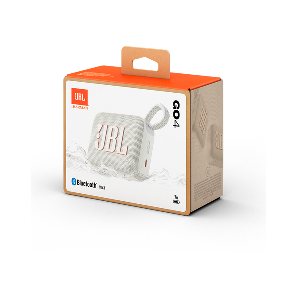 JBL Go 4 Portable Bluetooth Speaker - White