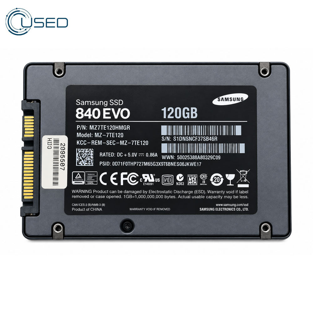 Samsung EVO 120GB 2.5 Inch SATA SSD (Original Used)