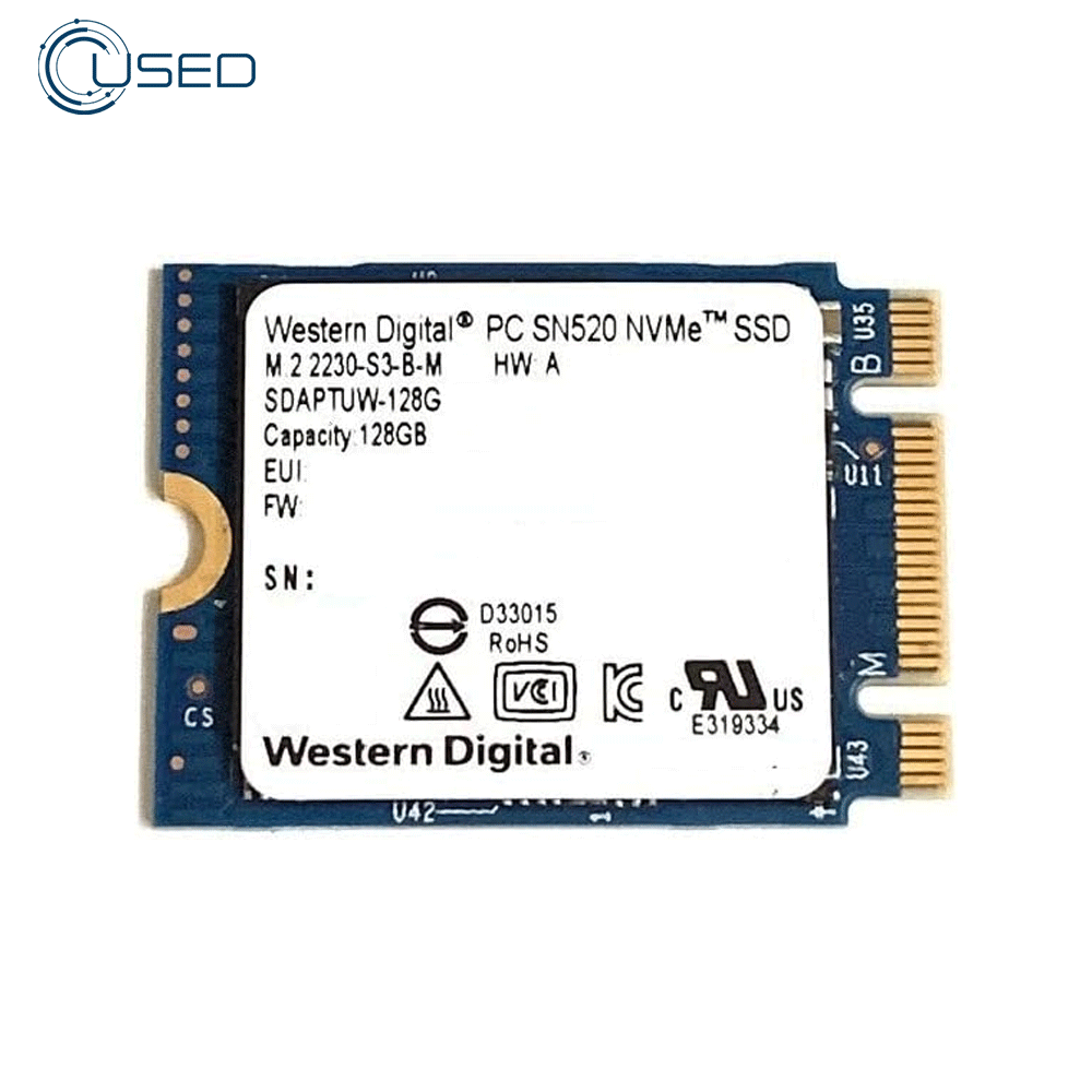 Western Digital 128GB NVMe M.2 SSD 2230 (Original Used)