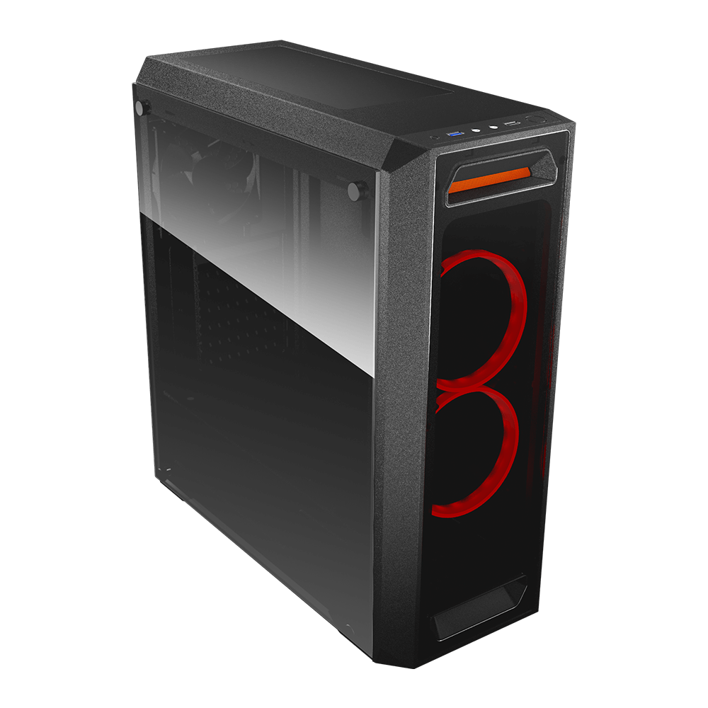 Cougar MX350 Gaming Mid Tower Case + Standard ATX PS2 500W Power Supply