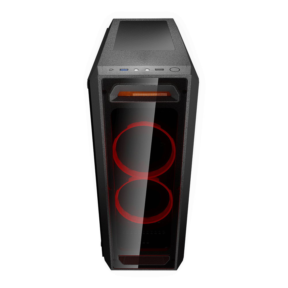 Cougar MX350 Gaming Mid Tower Case + Standard ATX PS2 500W Power Supply