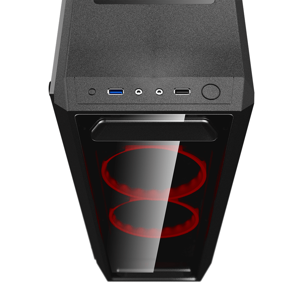 Cougar MX350 Gaming Mid Tower Case + Standard ATX PS2 500W Power Supply