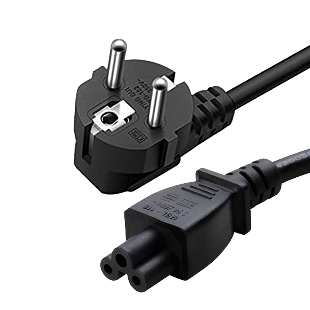 Laptop Power Cable 1.5m/1.8m - Black