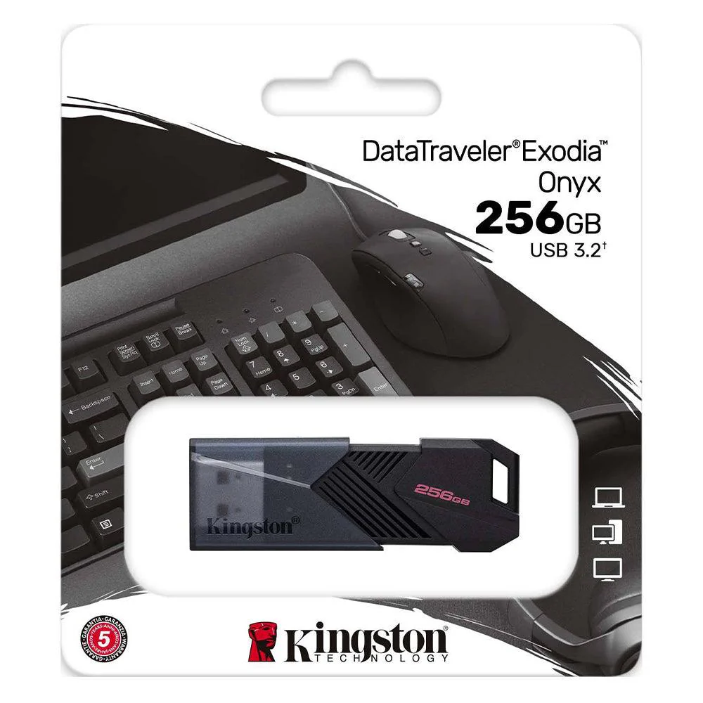 Kingston Exodia Onyx 256GB USB 3.2 Flash Memory
