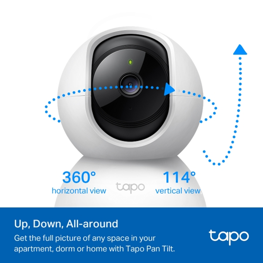 TP-Link Tapo C200 Pan/Tilt 2MP 4mm Home Security Wi-Fi Camera