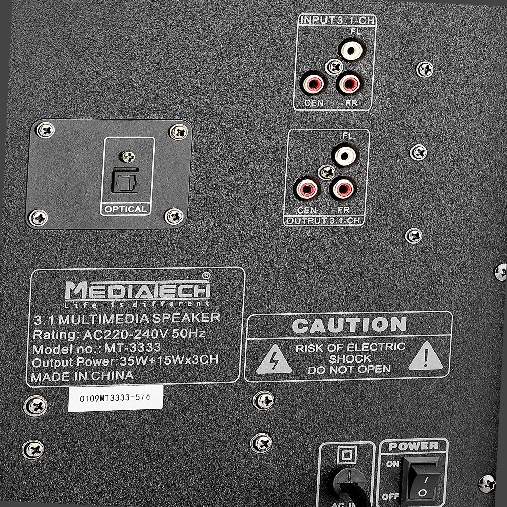 Mediatech MT-3333 Speaker 3.1