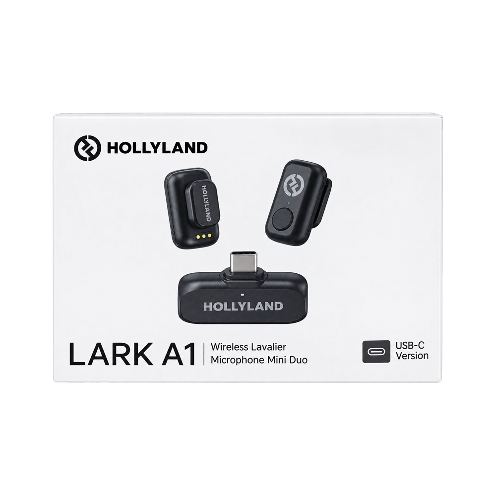 Hollyland Lark A1 Mini Type-C Wireless Lavalier Microphone System - Space Gray