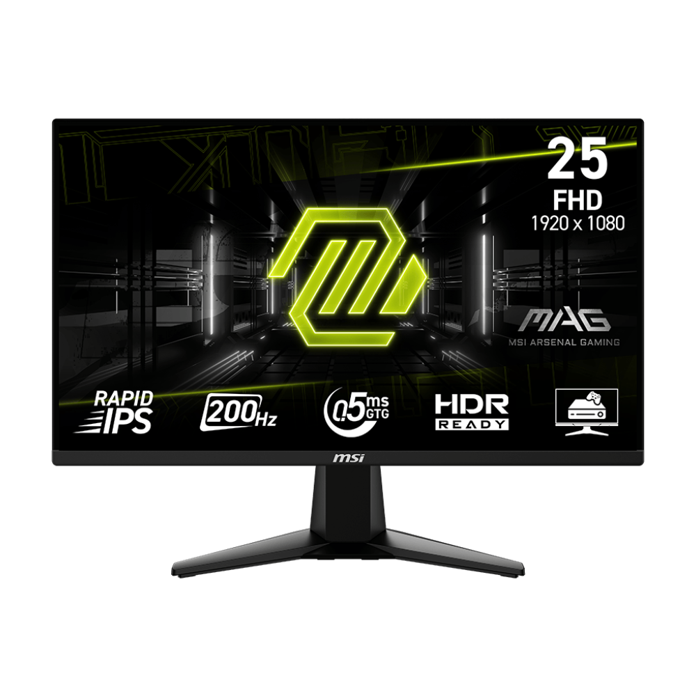 MSI MAG 255F E20 25 Inch Gaming Monitor (Flat IPS - 200Hz) (2 HDMI - Display - Audio)