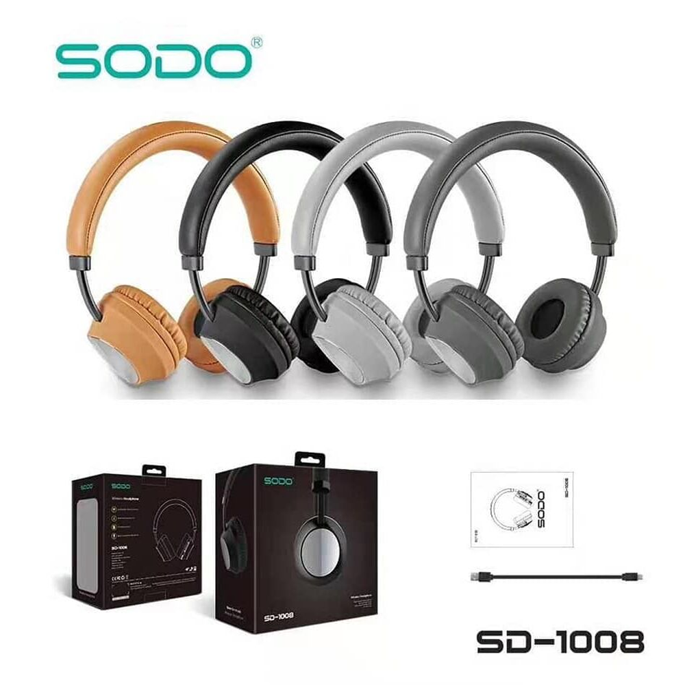 Headphone Bluetooth Sodo Sd-1008 - Black
