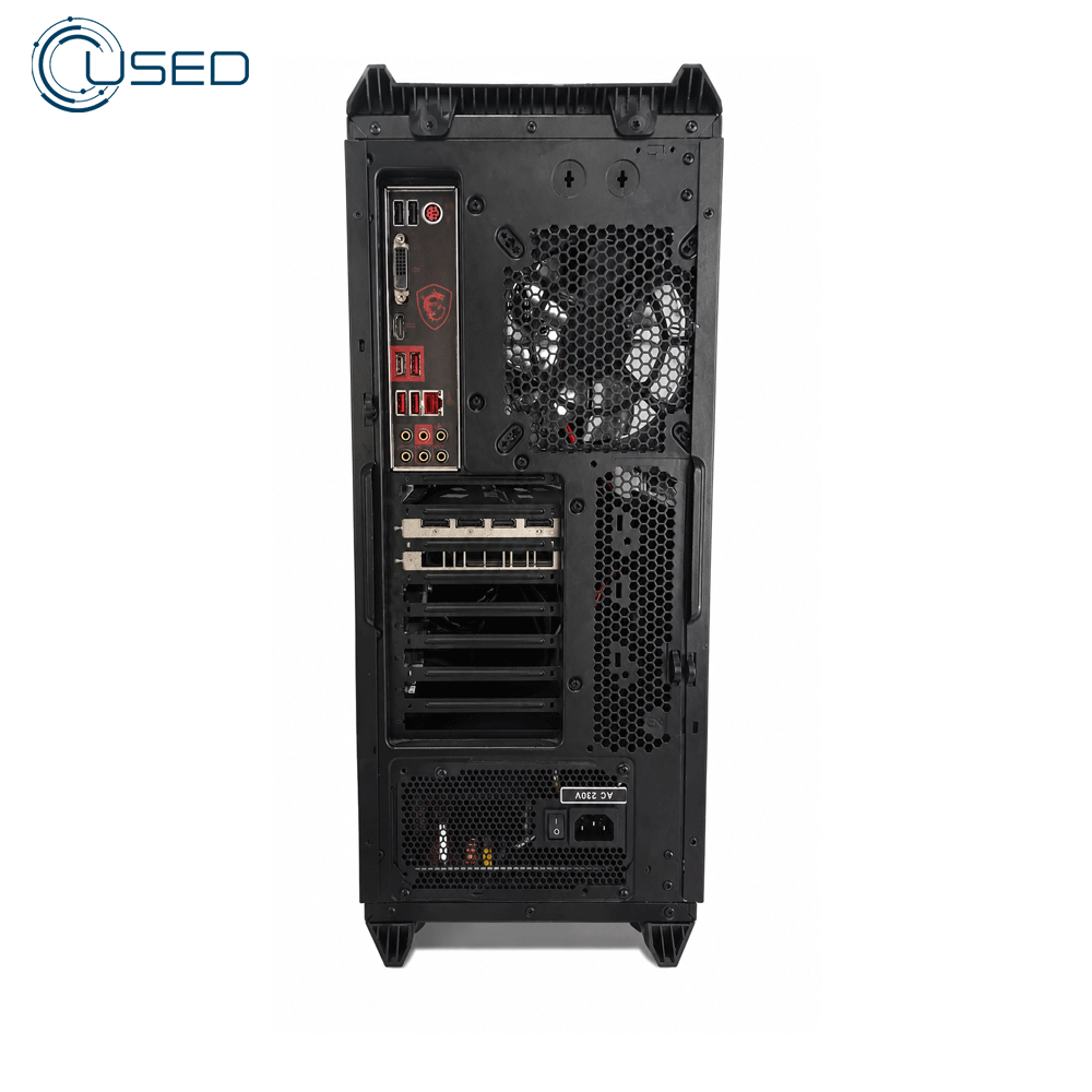 Gamma Cougar Gaming Mid Tower Case (Intel Core i7/8700 - 16GB Ram - 256GB M.2 NVMe - NVIDIA GTX 1660 6GB GDDR5 - MSI MPG Z390 Gaming Plus - Power Supply 750W 80 PLUS ) Ready PC (Used)
