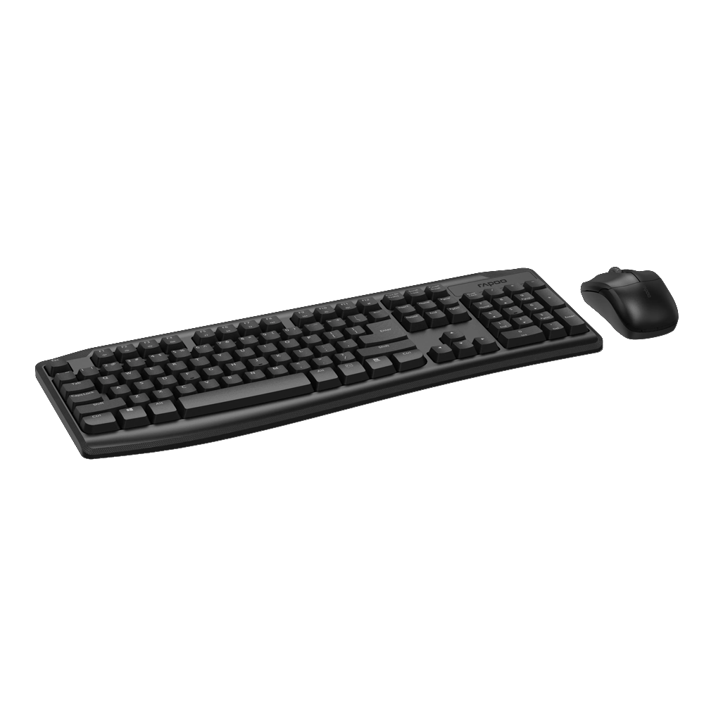 Rapoo X1800Pro Wireless Keyboard + Mouse Combo - Black