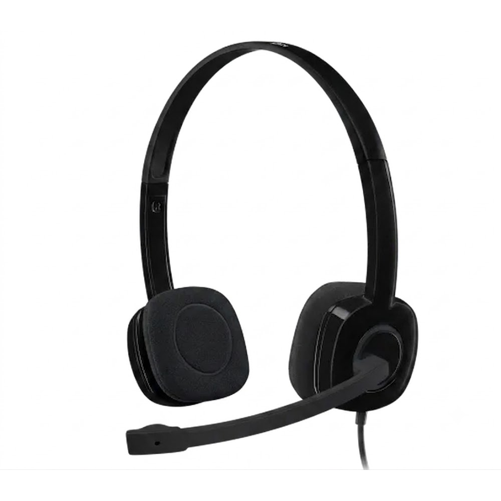 Logitech H151 Wired Headphone (One Socket 3.5mm) - Black