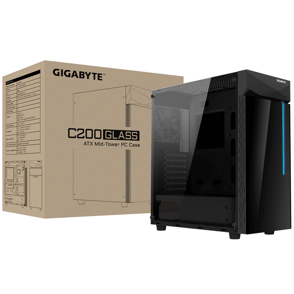 CASE GIGABYTE C200G (WITHOUT POWER)