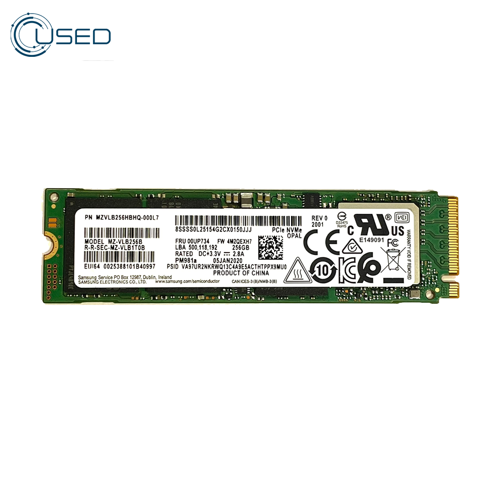 Samsung 256GB M.2 NVMe SSD 2280 (Original Used)
