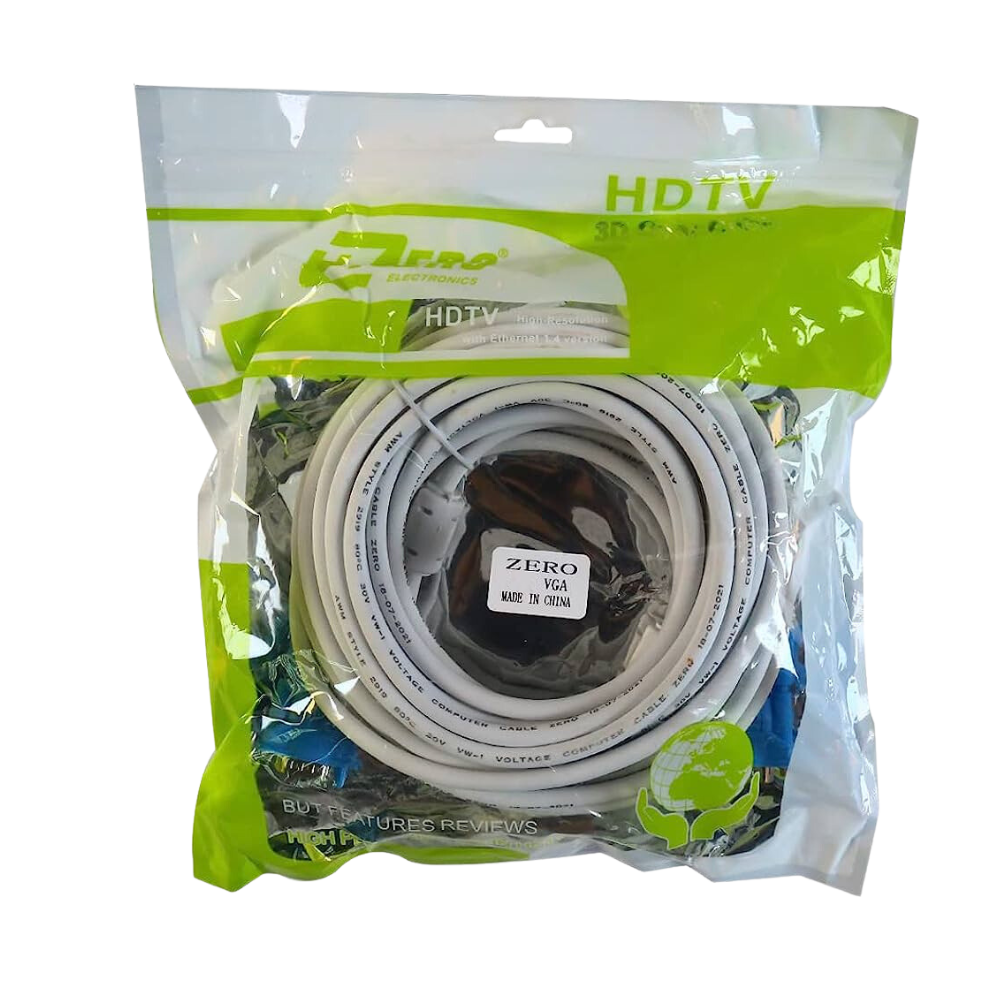 Cable Monitor Zero White 20M