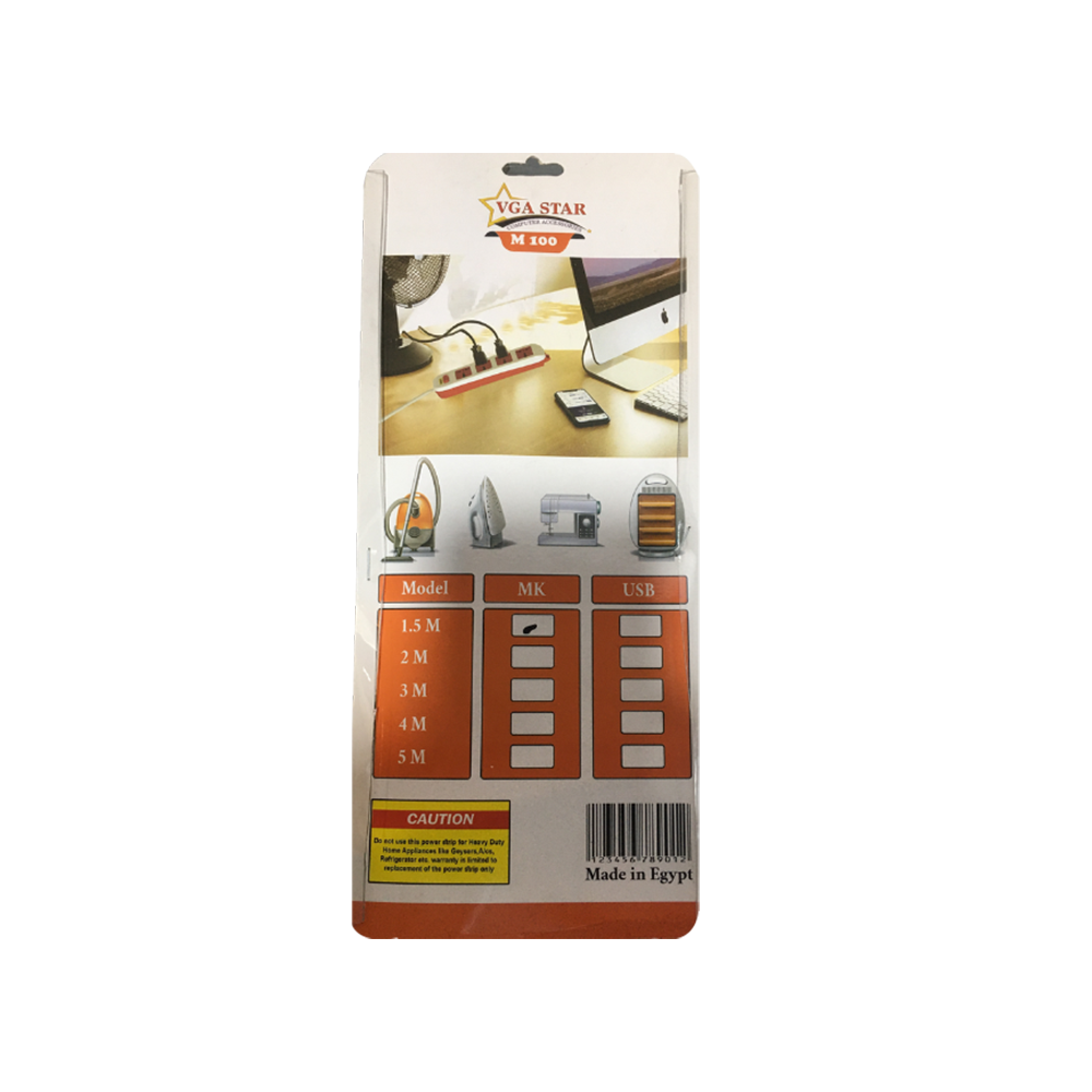 Power Strip 4Port Crash M100 1.5M